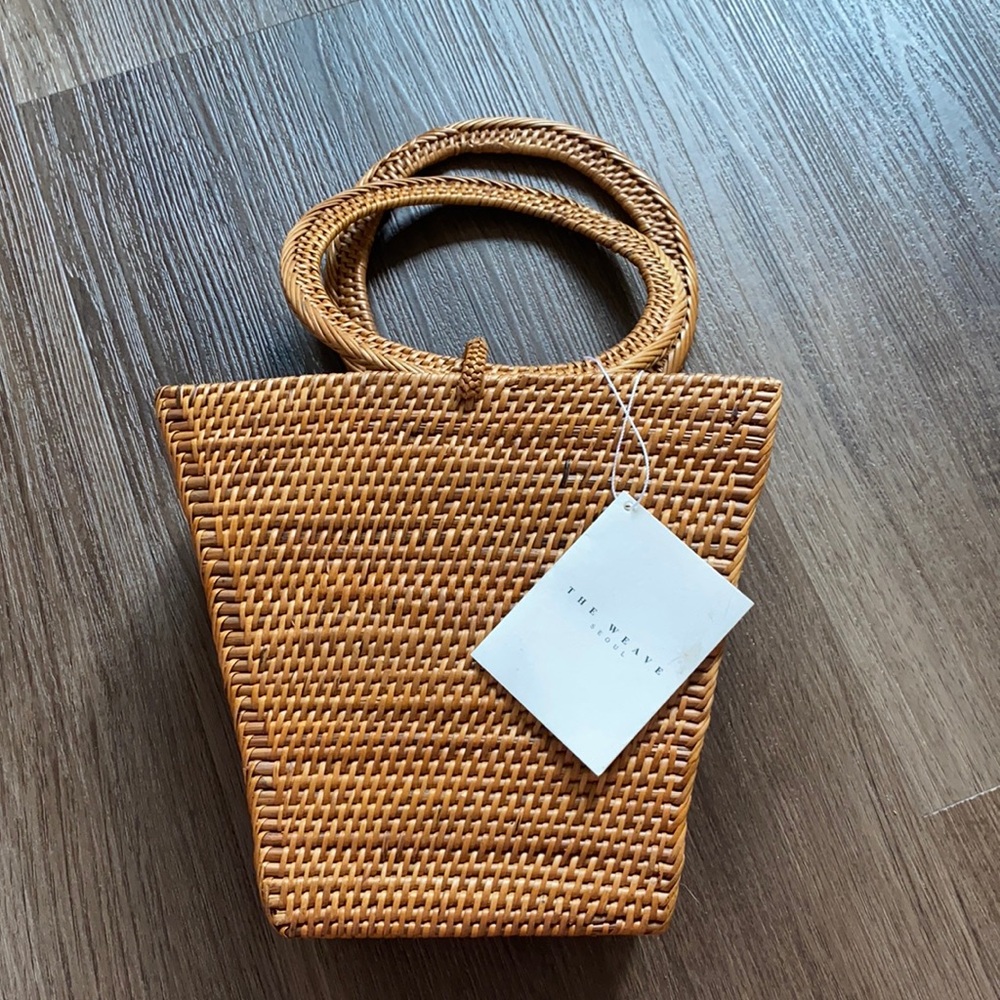 Basket bag summer vacation beach Rattan Bamboo Wicker